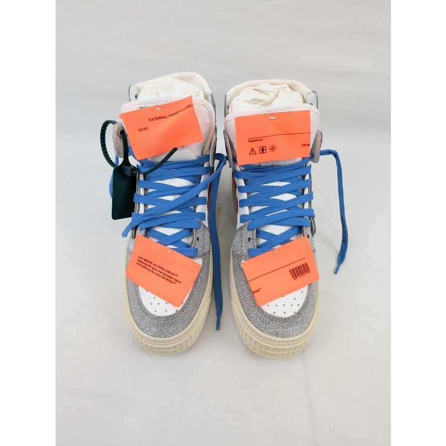 Off-White o1rshd1 3.0 Off Court Special Glitter Hi Top Sneakers Size US 8 / IT 38 - 13 Thumbnail