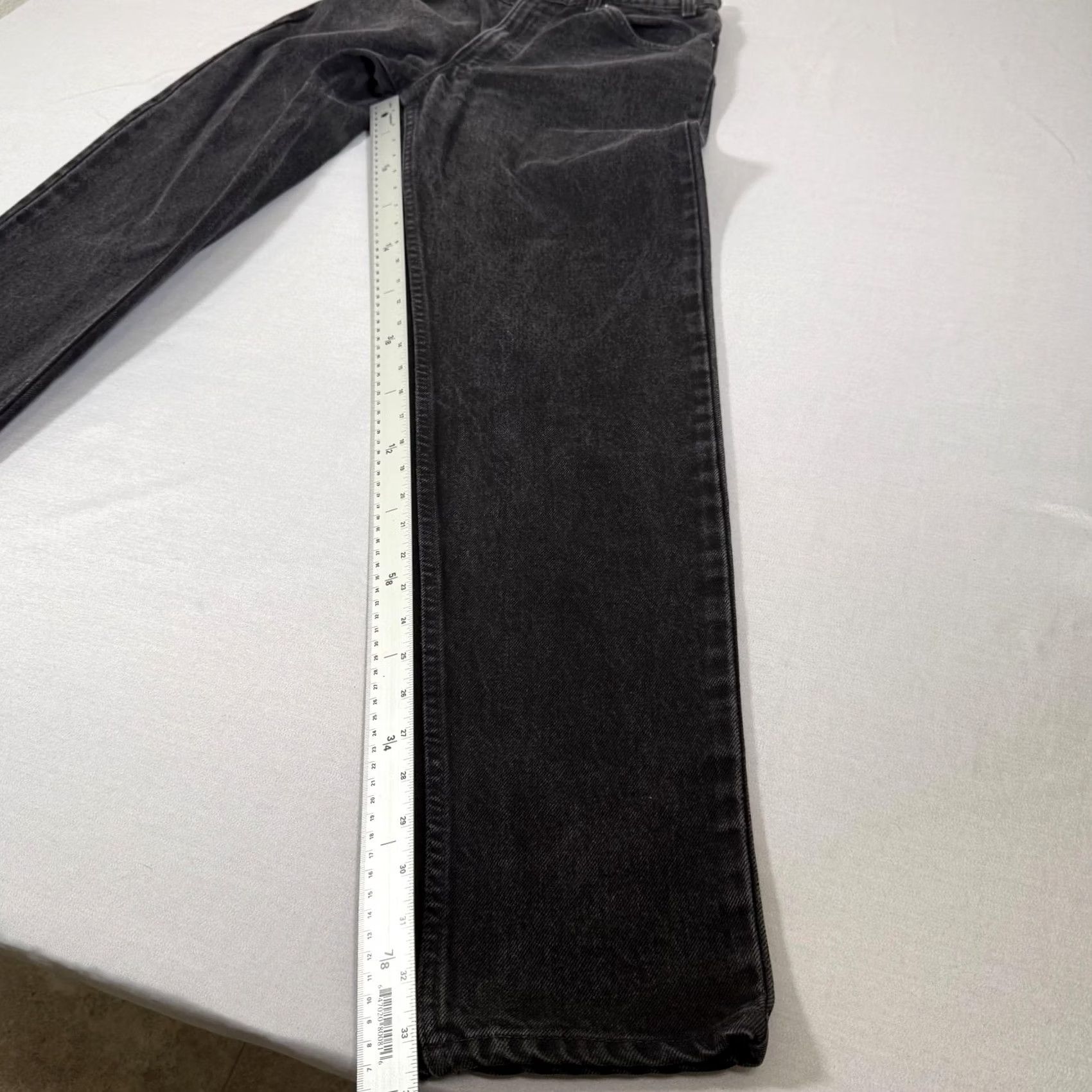 Levi's VINTAGE Levi's 550 Relaxed Fit Jeans Mens 550 Relaxed Fit Denim Pants 30x34 Black Charcoal Wash 90s USA Levi's 500 Series Boys Girls Mens? Size US 30 / EU 46 - 3 Thumbnail