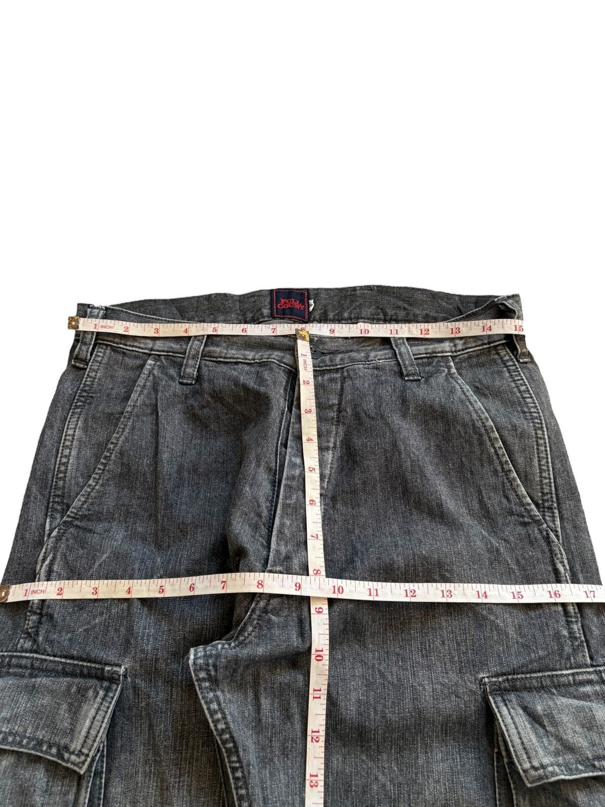 Full Count & Co. Vintage Full Count Button Fly Cargo Distress Rip Loose Jean Size US 30 / EU 46 - 11 Thumbnail
