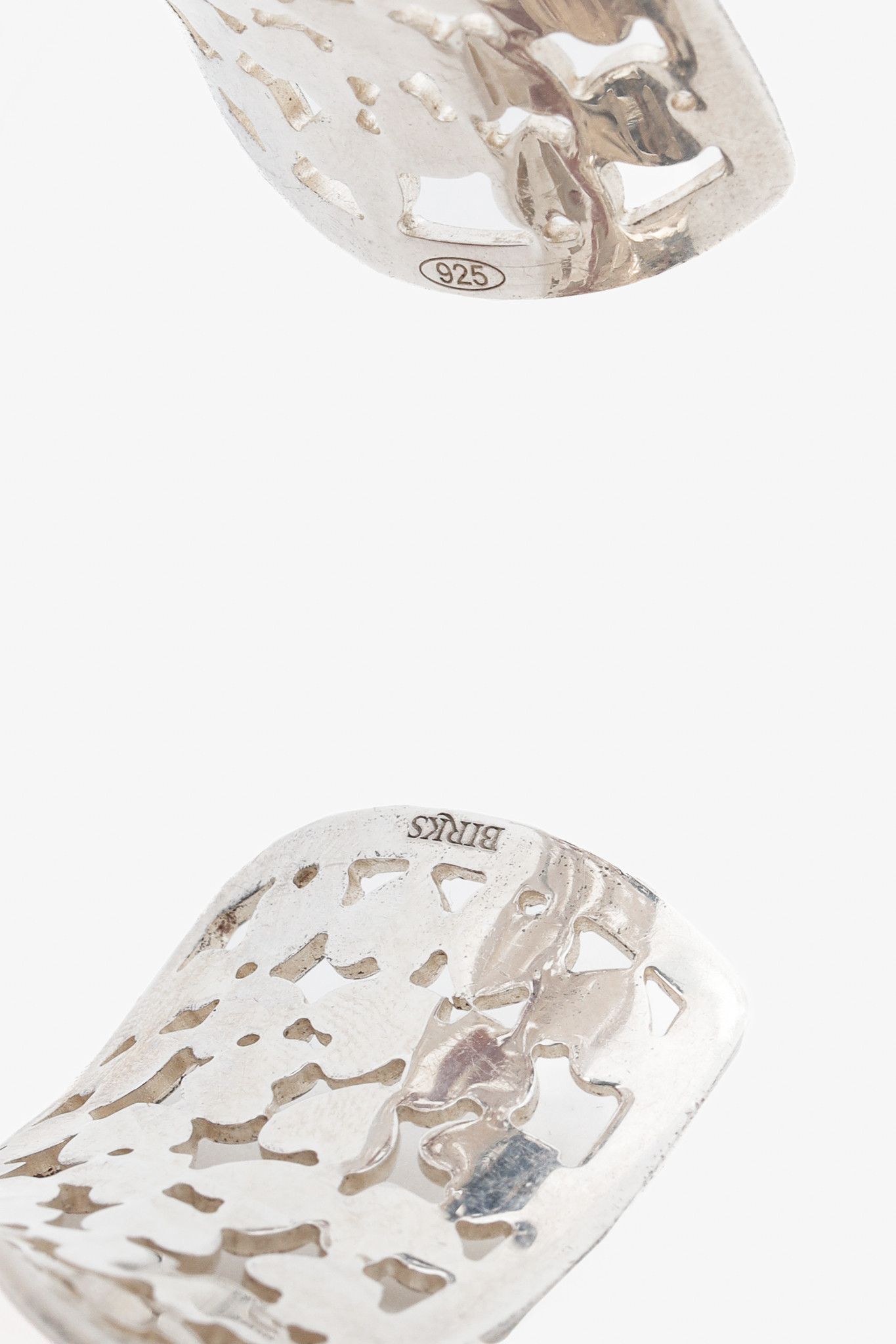 Other Birks Sterling Silver Heart-Cutout Open Cuff Bracelet Size ONE SIZE - 4 Thumbnail