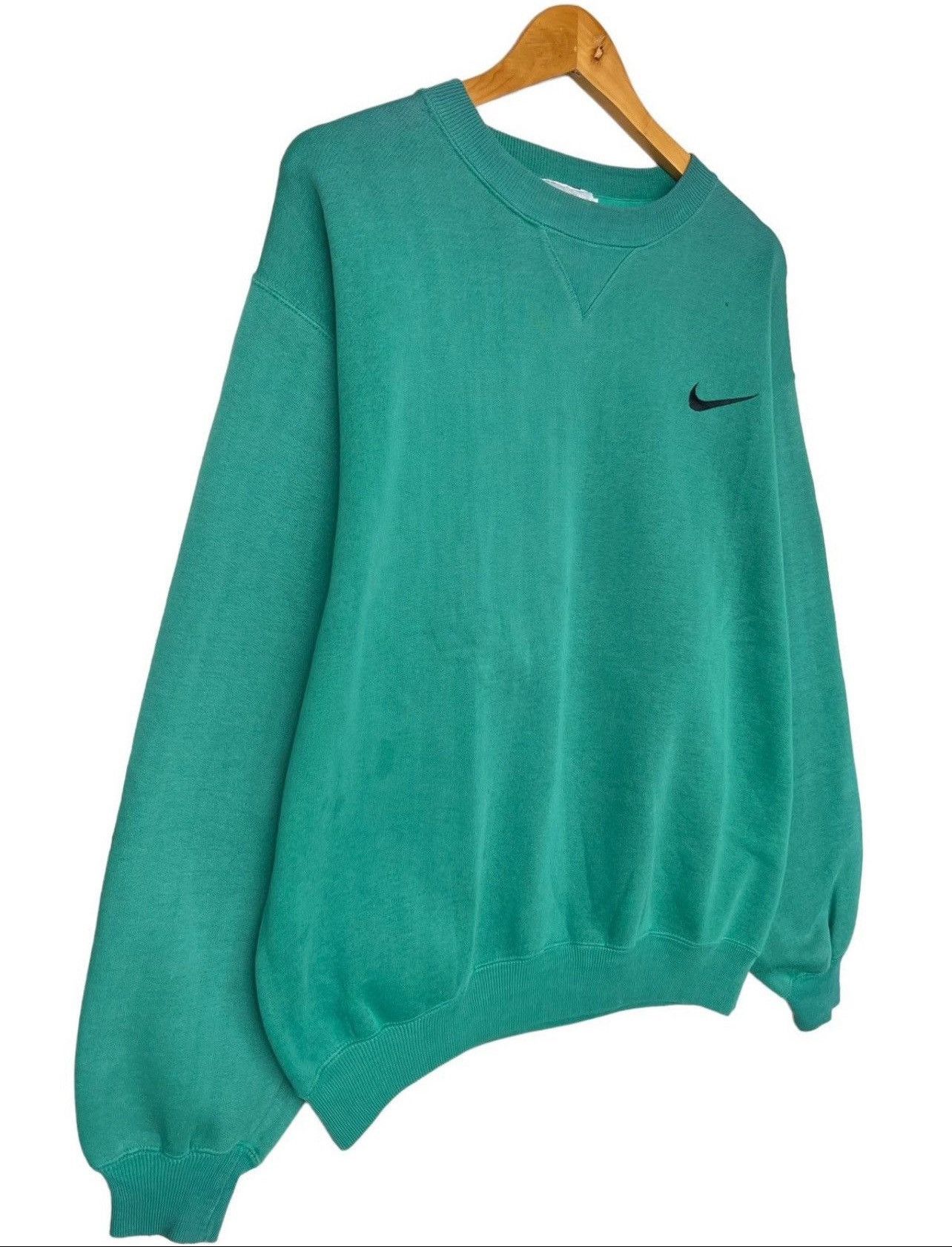 Nike × Vintage Vintage 90s Nike Swoosh Sweater Nike Sportswear Sweatshirt Size US L / EU 52-54 / 3 - 2 Thumbnail