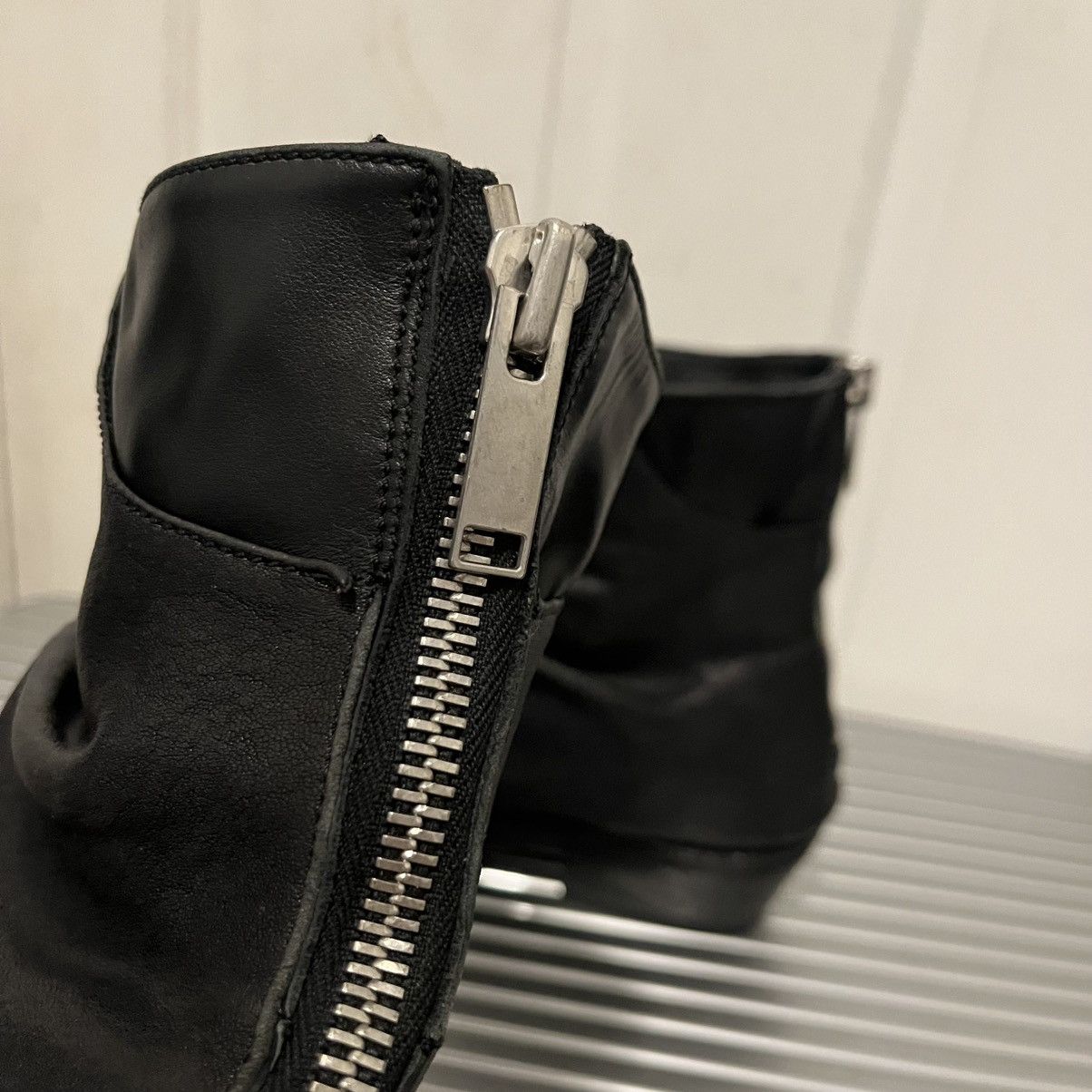 424 424 LEATHER MARATHON COWBOY BOOTS 46 US 12 MAINLINE $1225 Size US 12 / EU 45 - 6 Thumbnail