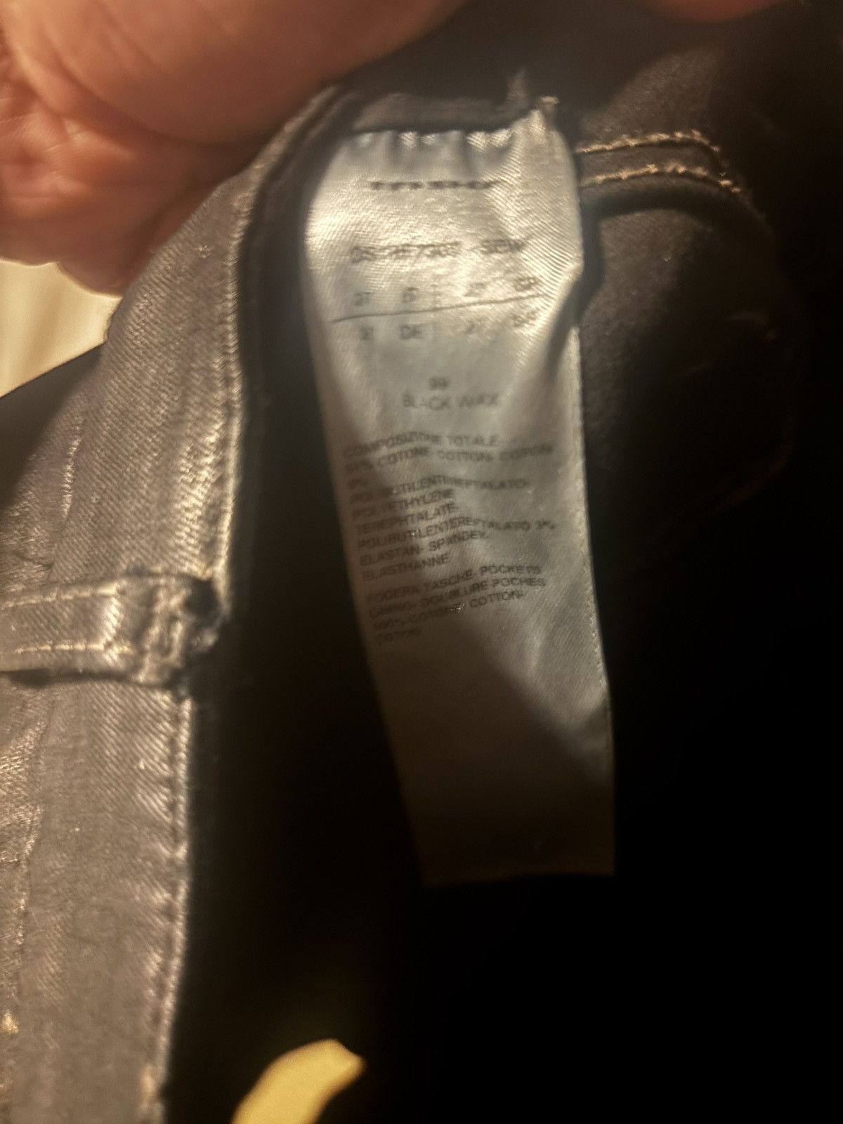 Rick Owens Rick Owens fw18 Sisyphus Collapse Cropped black wax Size US 27 - 5 Thumbnail