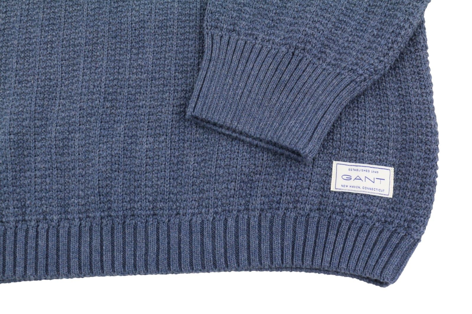 Gant MULTI COLOR C-NECK L Indigo Blue Melange Jumper 87251 Size US L / EU 52-54 / 3 - 6 Thumbnail