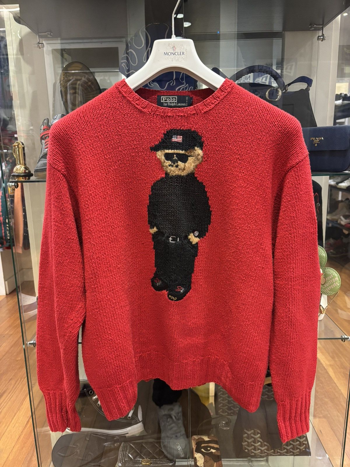 Polo Ralph Lauren Polo Ralph Lauren Dark Bear Hand Knit Sweater Size US L / EU 52-54 / 3 - 1 Thumbnail