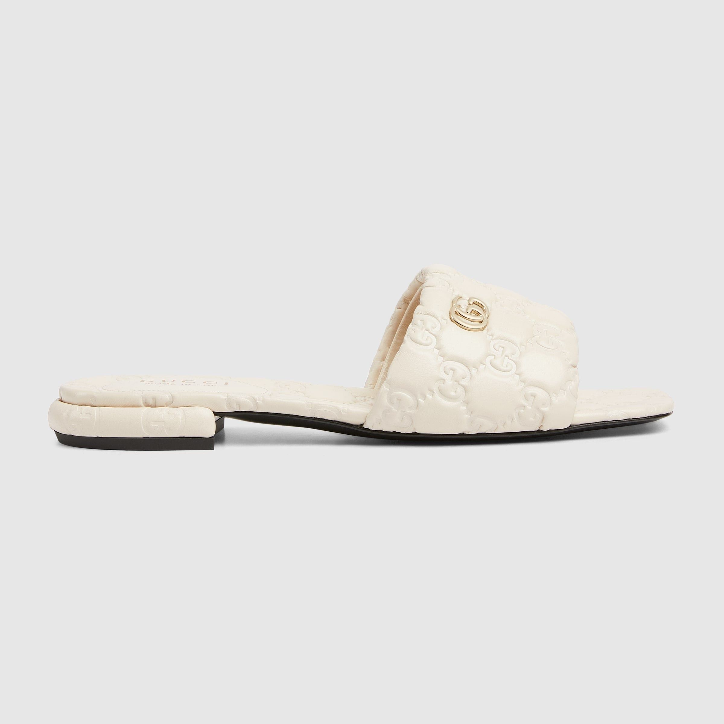 Gucci Gucci Double G Slide Sandals SIZE 35.5 Size ONE SIZE - 1 Thumbnail