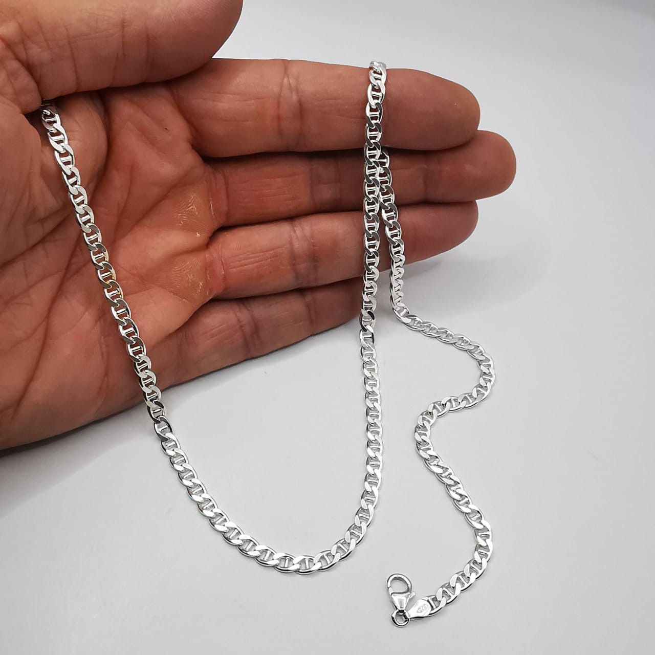 Sterling Silver Vintage Jewelry Chain, 925 Sterling Silver, Signed 20,63g Size ONE SIZE - 7 Thumbnail