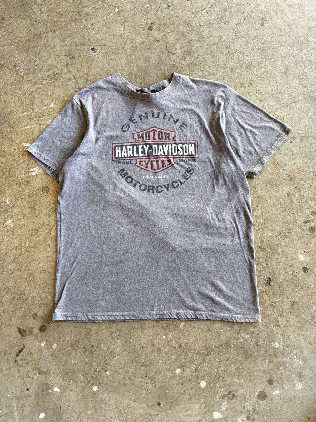 Harley Davidson Harley Davidson Faded Genuine Motorcycles Tee Size US L / EU 52-54 / 3 - 1 Thumbnail