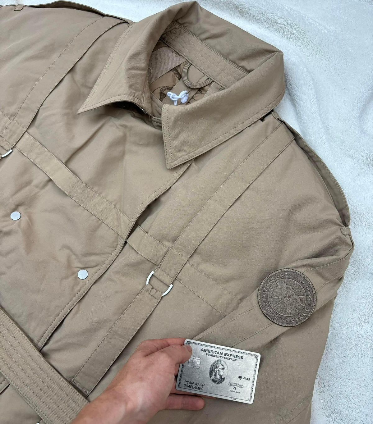 Canada Goose Canada Goose x ROKH x Mat McCormick Tan Strap Trench Coat Size US XL / EU 56 / 4 - 2 Thumbnail