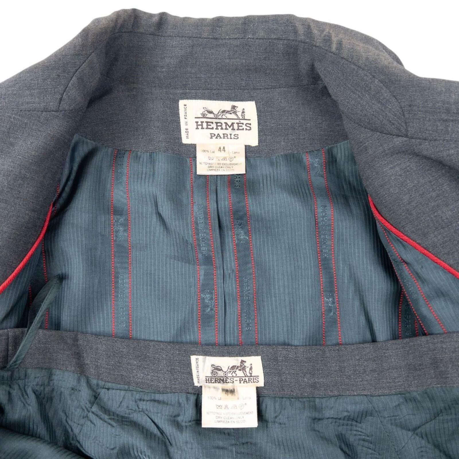 Hermes Vintage 80s Hermès Jacket & Skirt Suit Set Womens Size L Size L / US 10 / IT 46 - 7 Thumbnail