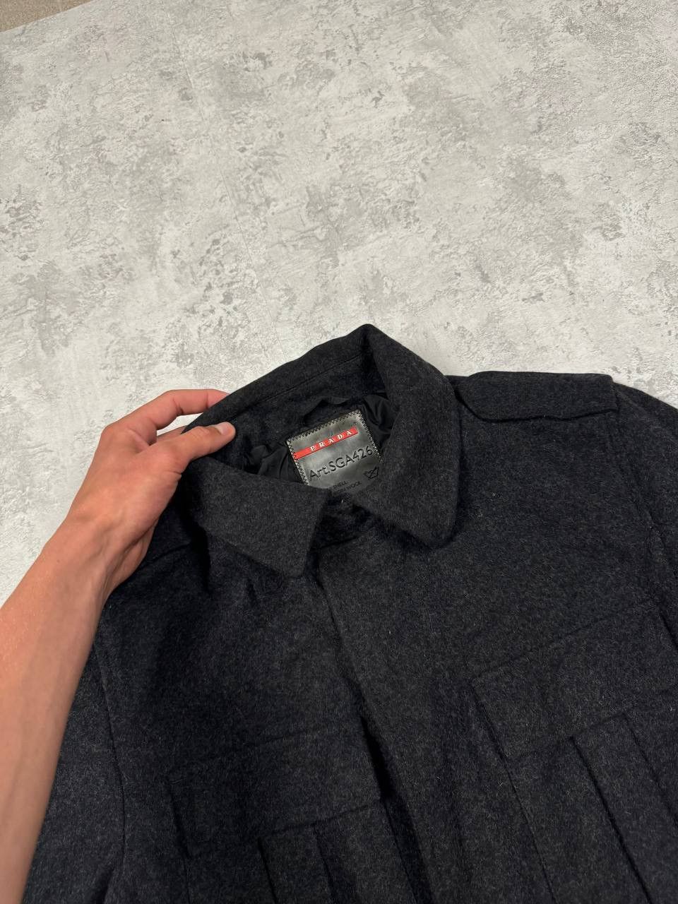 Prada Vintage Prada Wool Coat Jacket Red Tab Size 50 Size US M / EU 48-50 / 2 - 10 Thumbnail