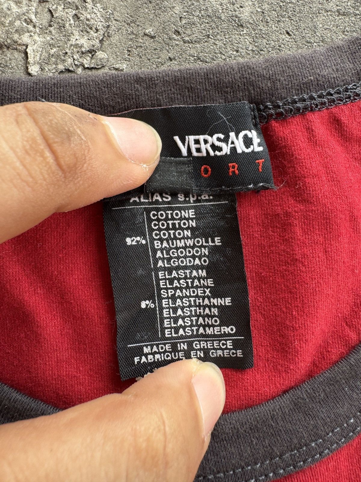 Versace Vintage Versace Sport LS Tshirt Size US L / EU 52-54 / 3 - 7 Thumbnail
