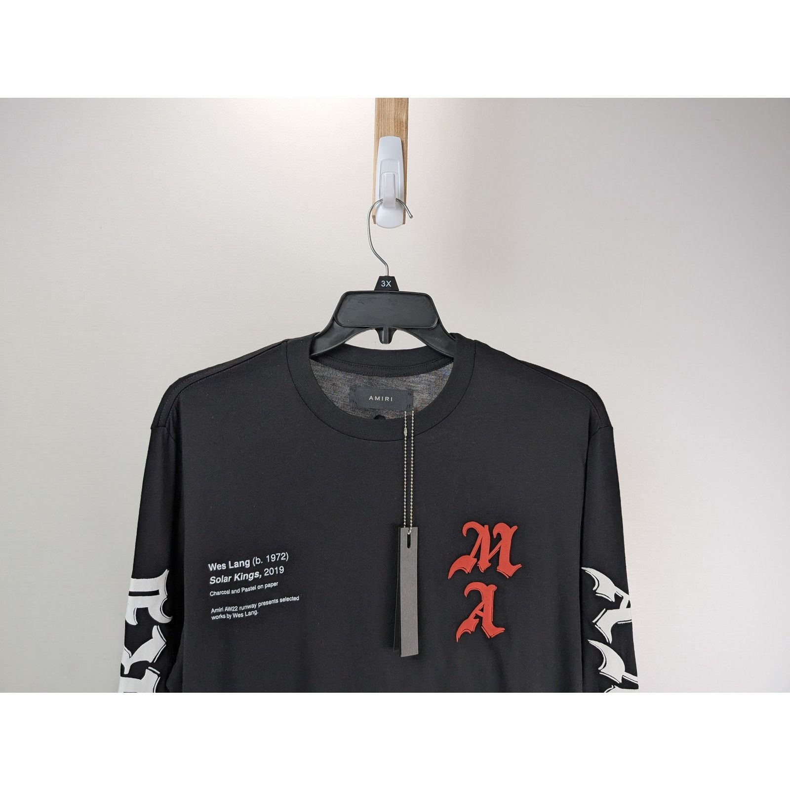 Amiri o1rshd1 Q:2 / Wes Lang Solar Kings Long Sleeve Tee T-Shirt Size US XL / EU 56 / 4 - 3 Thumbnail