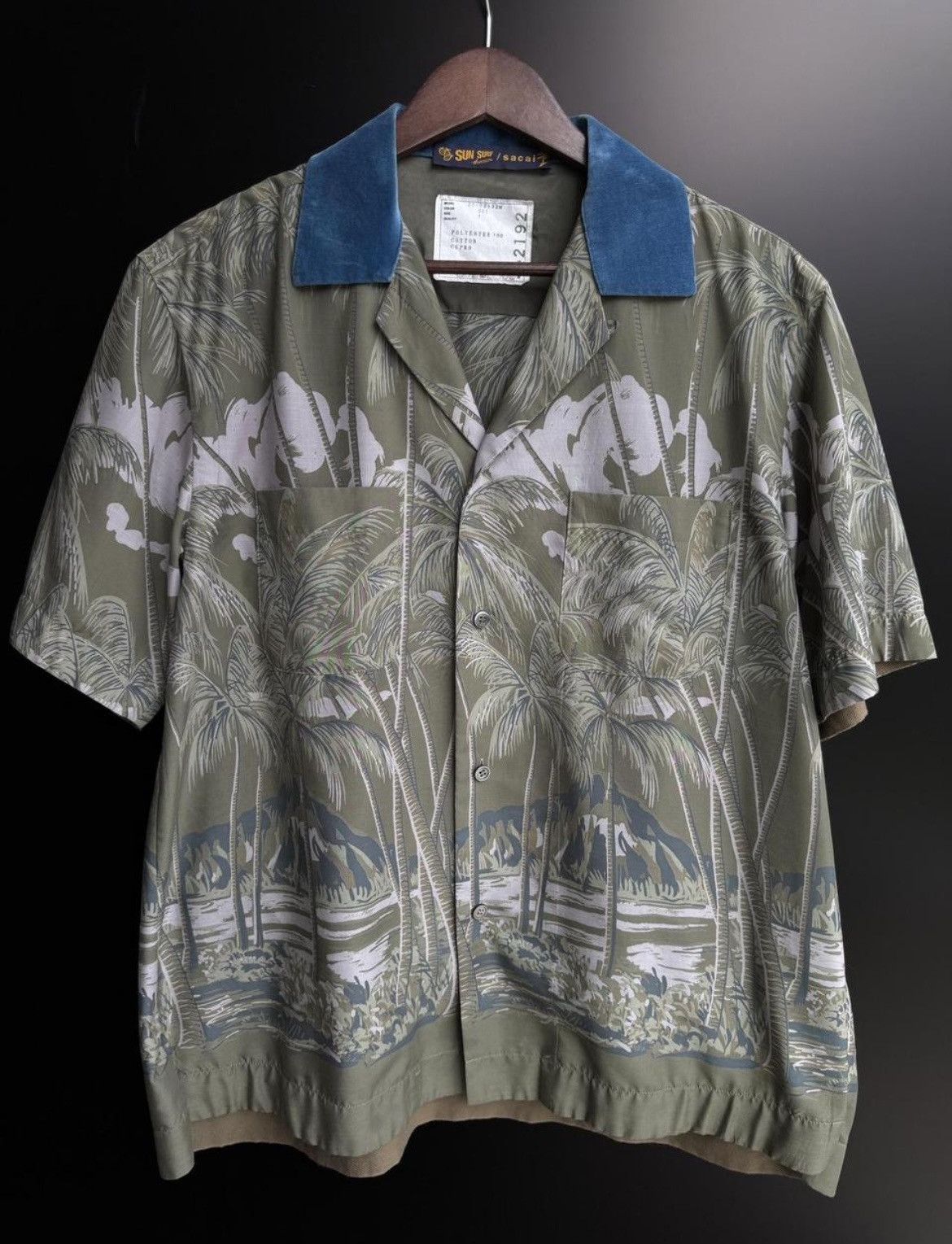 Sacai Sacai x Sun Surf Green Diamond Head Aloha Shirt Size US M / EU 48-50 / 2 - 1 Thumbnail