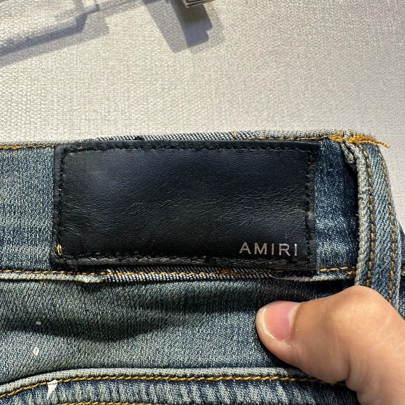Amiri Amiri multi-element badge washed distressed jean Size US 31 - 6 Thumbnail