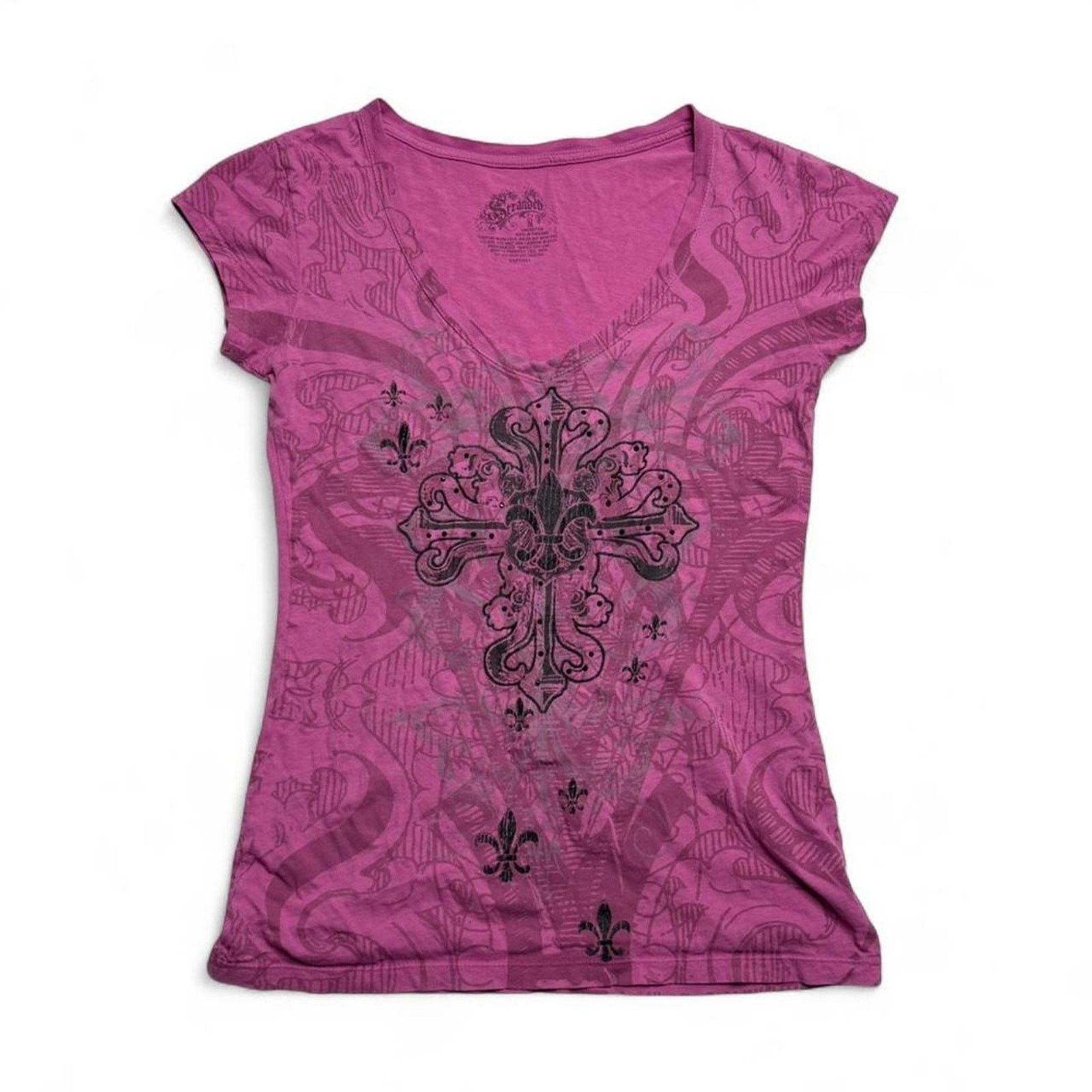 Affliction Stranded Y2K Gothic Grunge Early 2000s Pink Styled 100% M Size M / US 6-8 / IT 42-44 - 5 Thumbnail