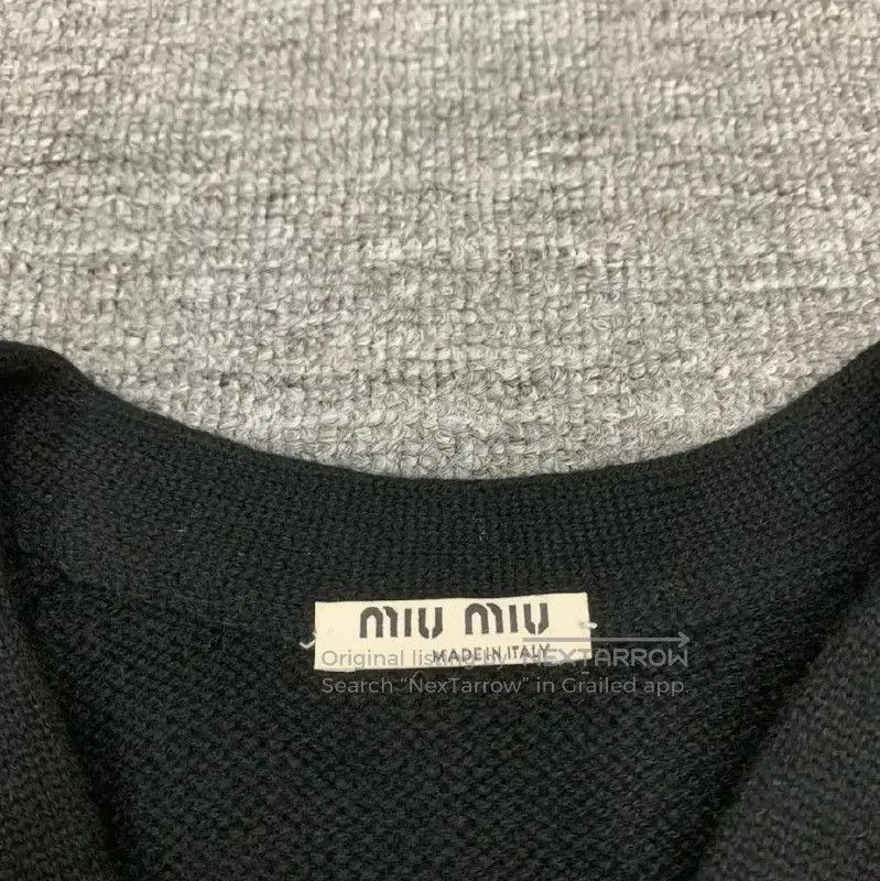 Miu Miu Miu Miu Black Cotton Women's Pullover Sweater . Size M / US 6-8 / IT 42-44 - 8 Thumbnail