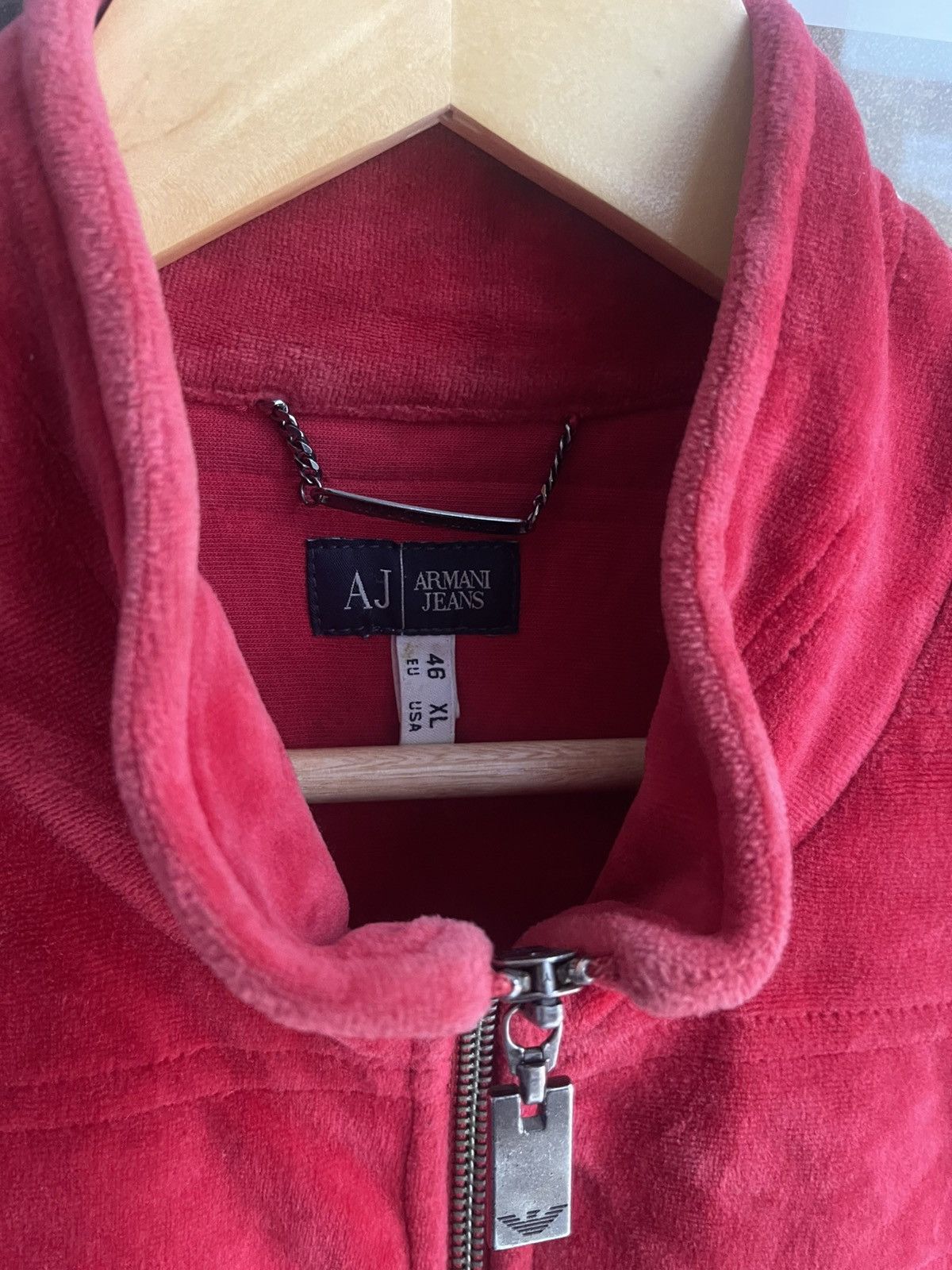 Armani Armani Jeans Velvet Jacket velour 90s Size XL / US 12-14 / IT 48-50 - 5 Thumbnail