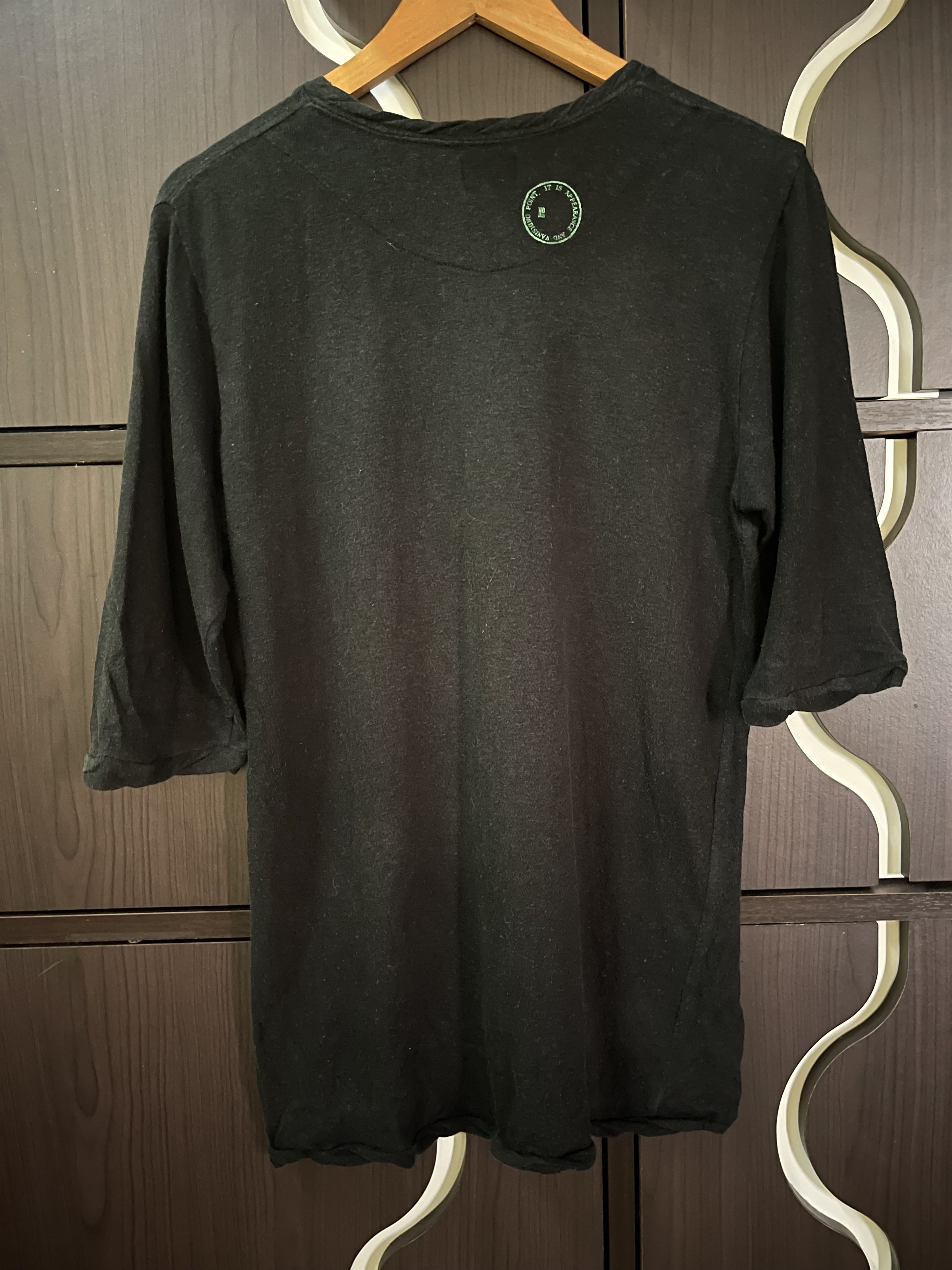 Maison MIHARA YASUHIRO Vtg Miharayasuhiro Folded Black Tee Shirt Size US M / EU 48-50 / 2 - 7 Thumbnail
