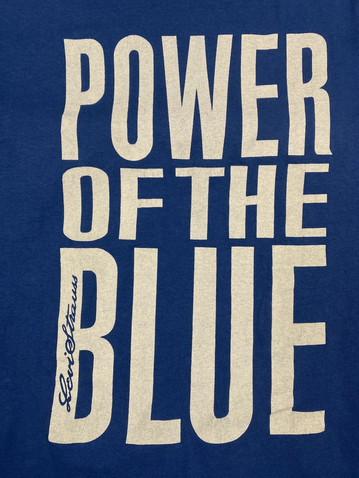 Levi's Vintage Levi’s Power of the Blue Graphic Tee Y2K 90s USA Size US XL / EU 56 / 4 - 8 Thumbnail