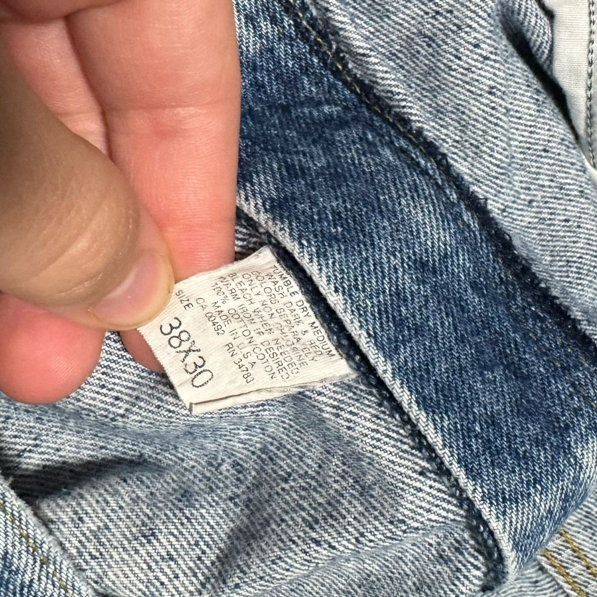 Lee × Vintage Vintage Lee USA Light Wash Straight Leg Jeans Men’s 38x26 Size US 38 / EU 54 - 5 Thumbnail