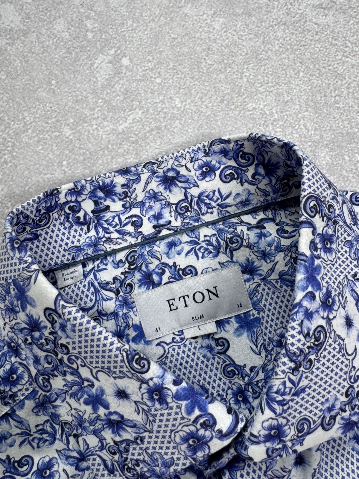 Eton Eton shirts men Multicolor luxury flowers size L slim Size US L / EU 52-54 / 3 - 4 Thumbnail