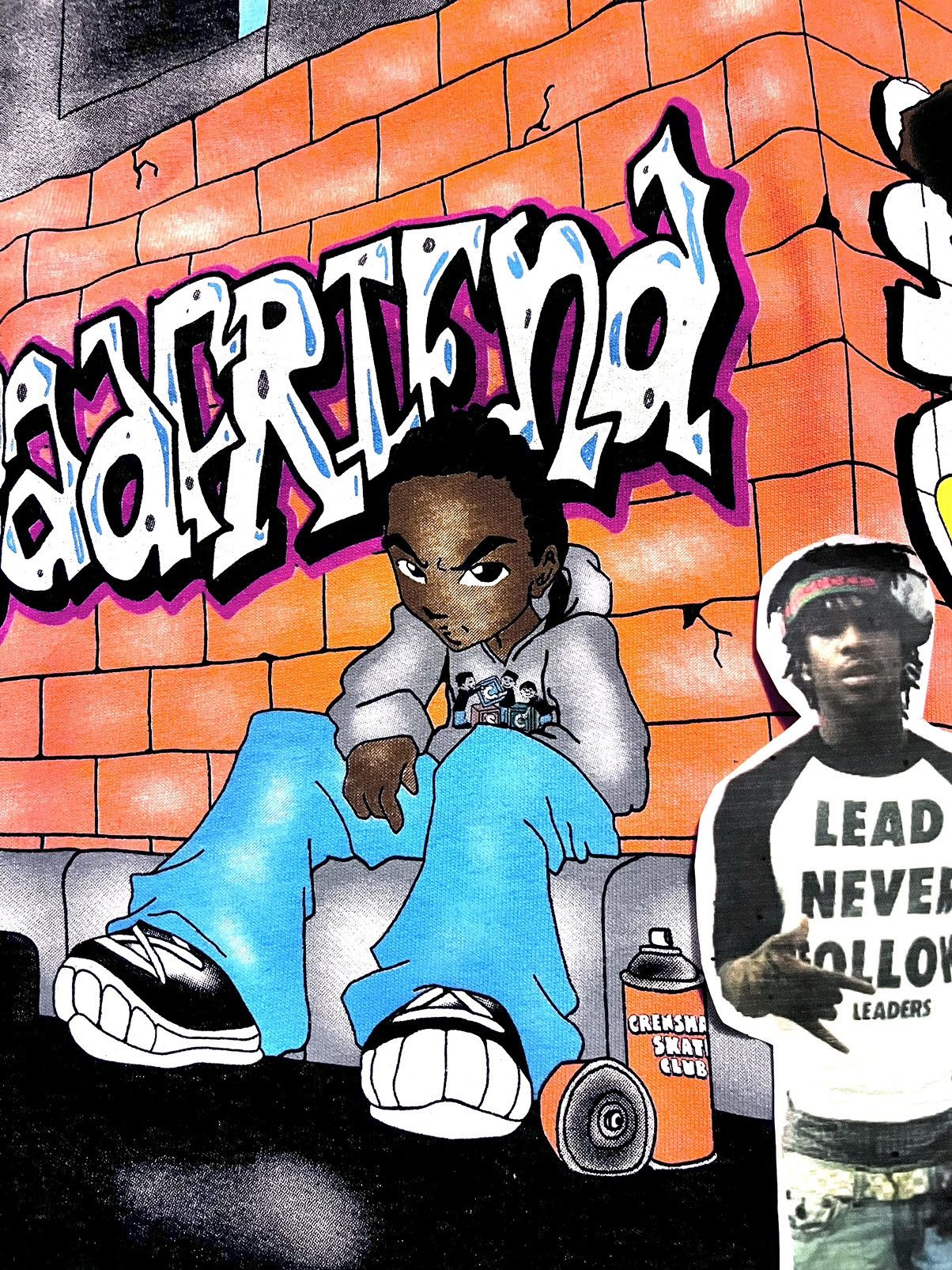 Badfriend × Crenshaw × Nike Crenshaw Skate Club x Badfriend Boondocks Tee (White) Size US XL / EU 56 / 4 - 4 Thumbnail