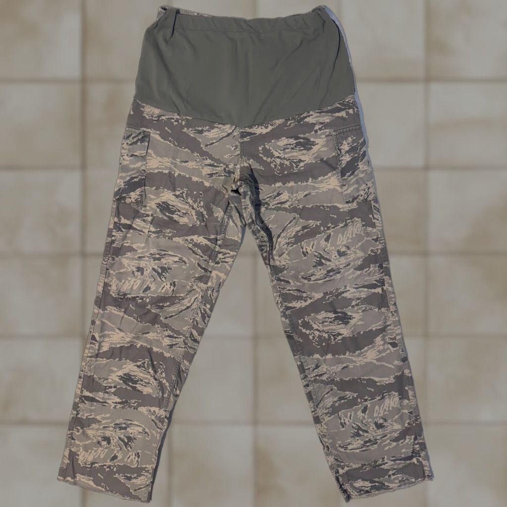 American Apparel American Apparel Camo Maternity Cargo Pants Women’s 14 Long 30x31 Green Camouflage Cargo Pockets Size 36" / US 14 / IT 50 - 1 Thumbnail