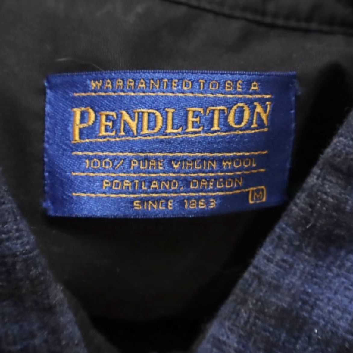 Pendleton Pendleton Outdoor Shirt Wool Plaid Long Sleeve Button Up Shirt Blue Men's M Size US M / EU 48-50 / 2 - 6 Thumbnail