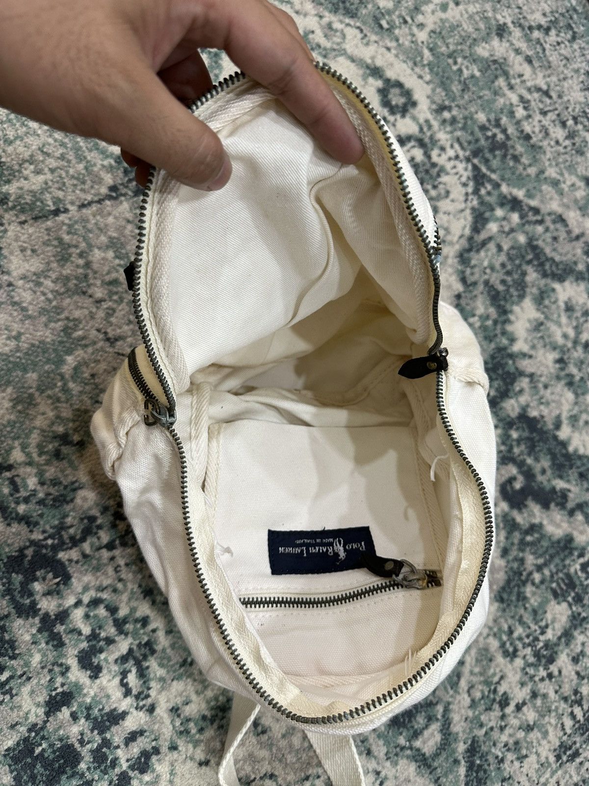 Polo Ralph Lauren Vintage Polo Bear Ralph Lauren Heavy Cotton Backpack Size ONE SIZE - 17 Thumbnail