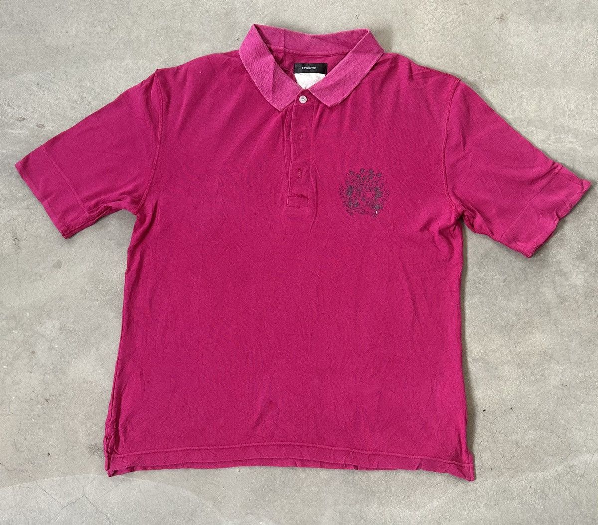 Japanese Brand RESUME JAPANESE GOTH AFFLICTION POLO TEE Size US M / EU 48-50 / 2 - 2 Thumbnail
