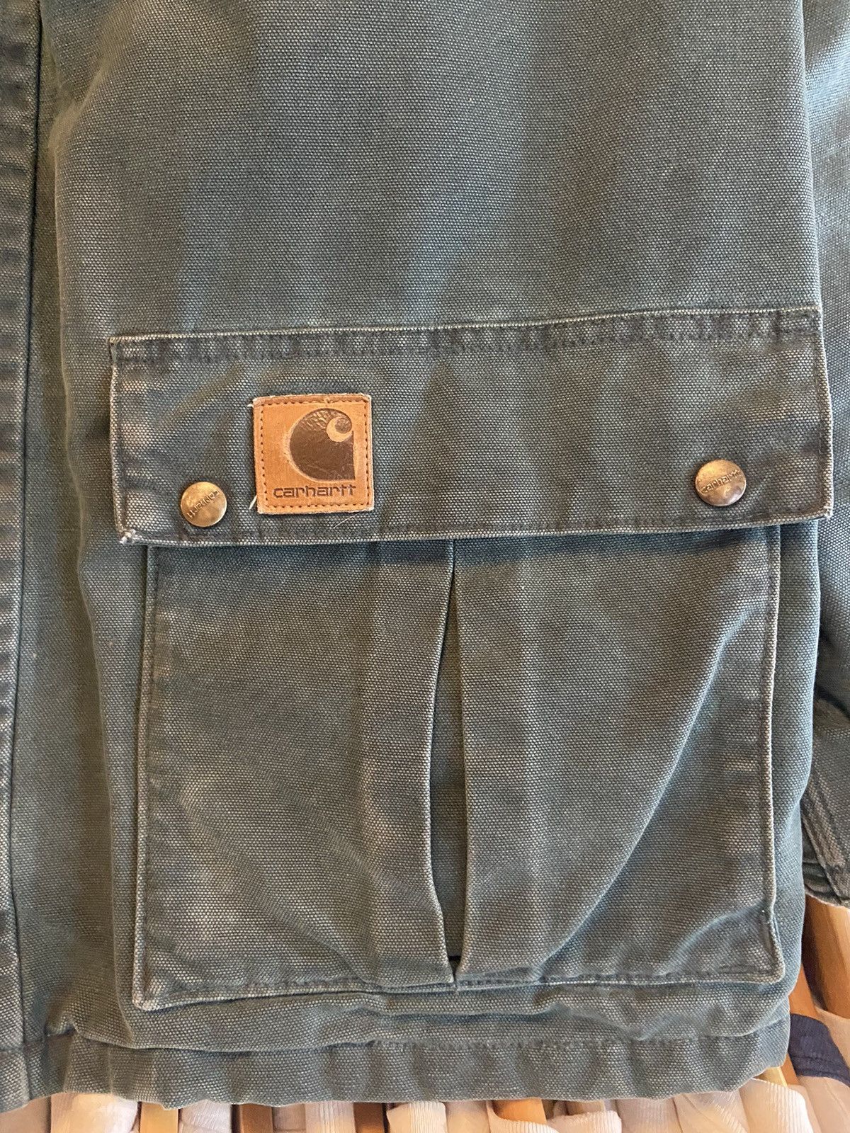 Carhartt × Vintage Vintage 90s Carhartt Blanket Lined Chore Coat Made in USA Size US L / EU 52-54 / 3 - 4 Thumbnail