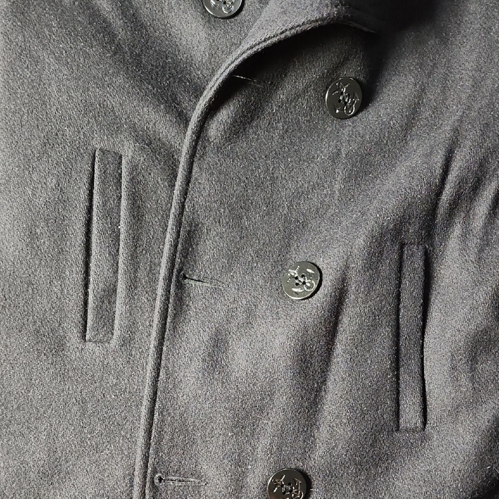 Other US NAVY Men's Black Peacoat Size US S / EU 44-46 / 1 - 4 Thumbnail