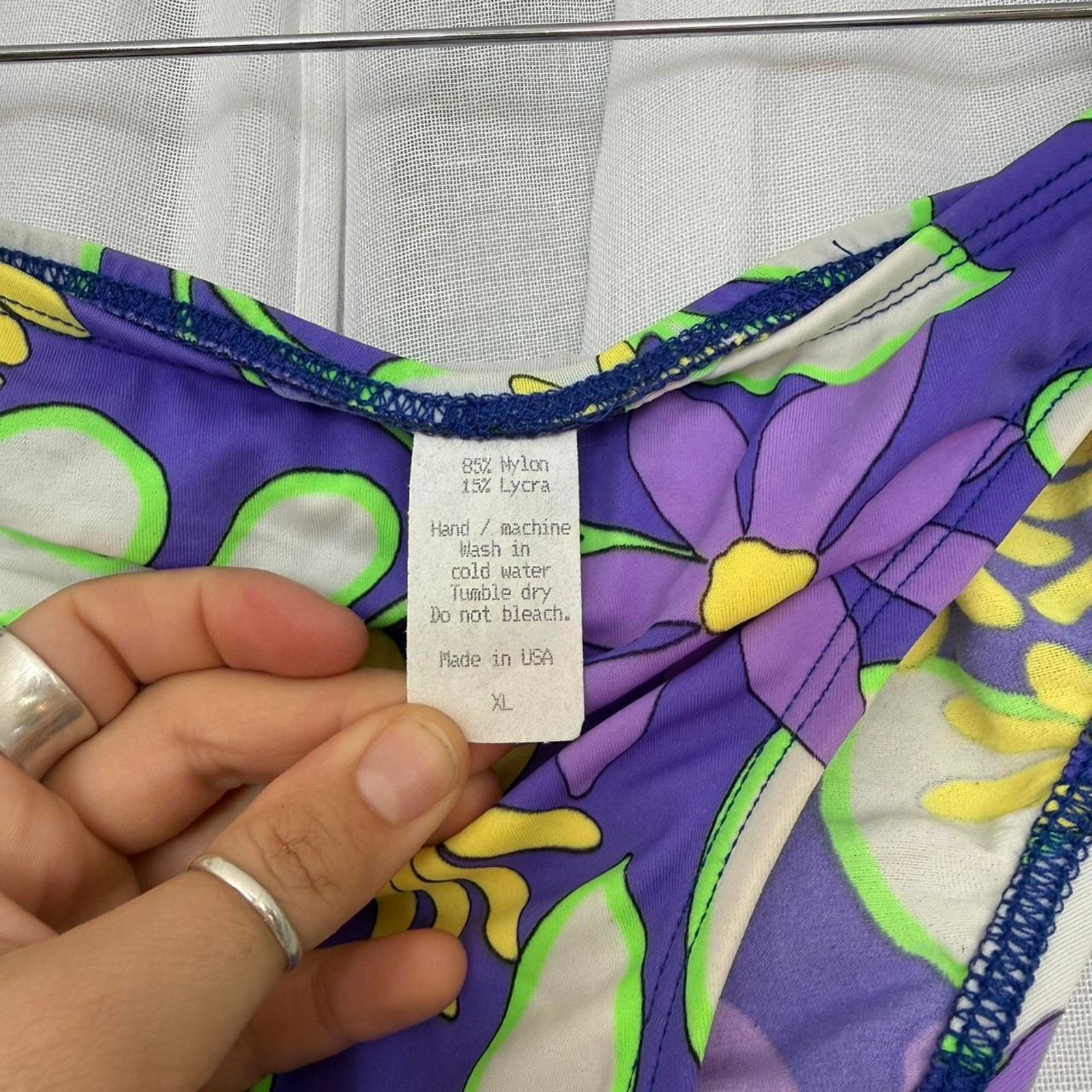 Vintage Vintage y2k floral halter bikini Size L / US 10 / IT 46 - 4 Thumbnail