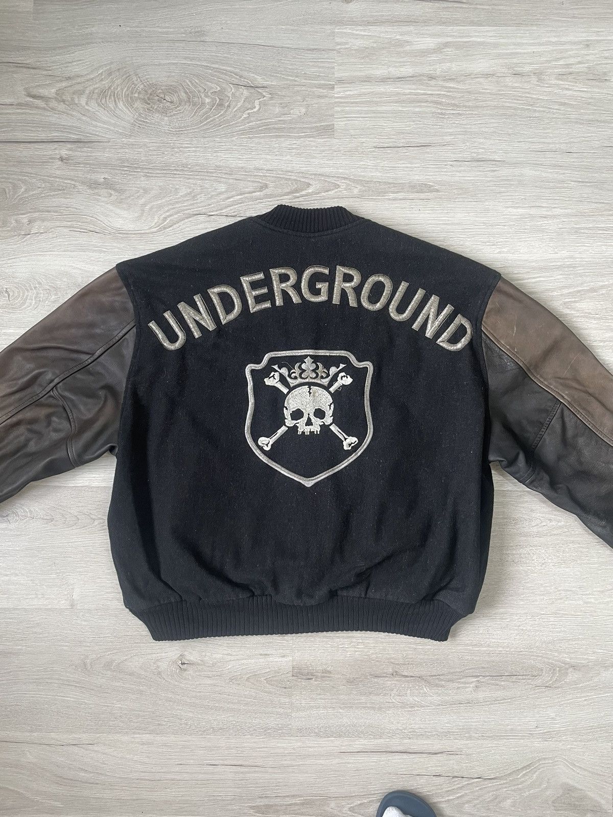 Japanese Brand Vintage Men's Bomber Bogey's Big Logo Underground Size US L / EU 52-54 / 3 - 16 Thumbnail