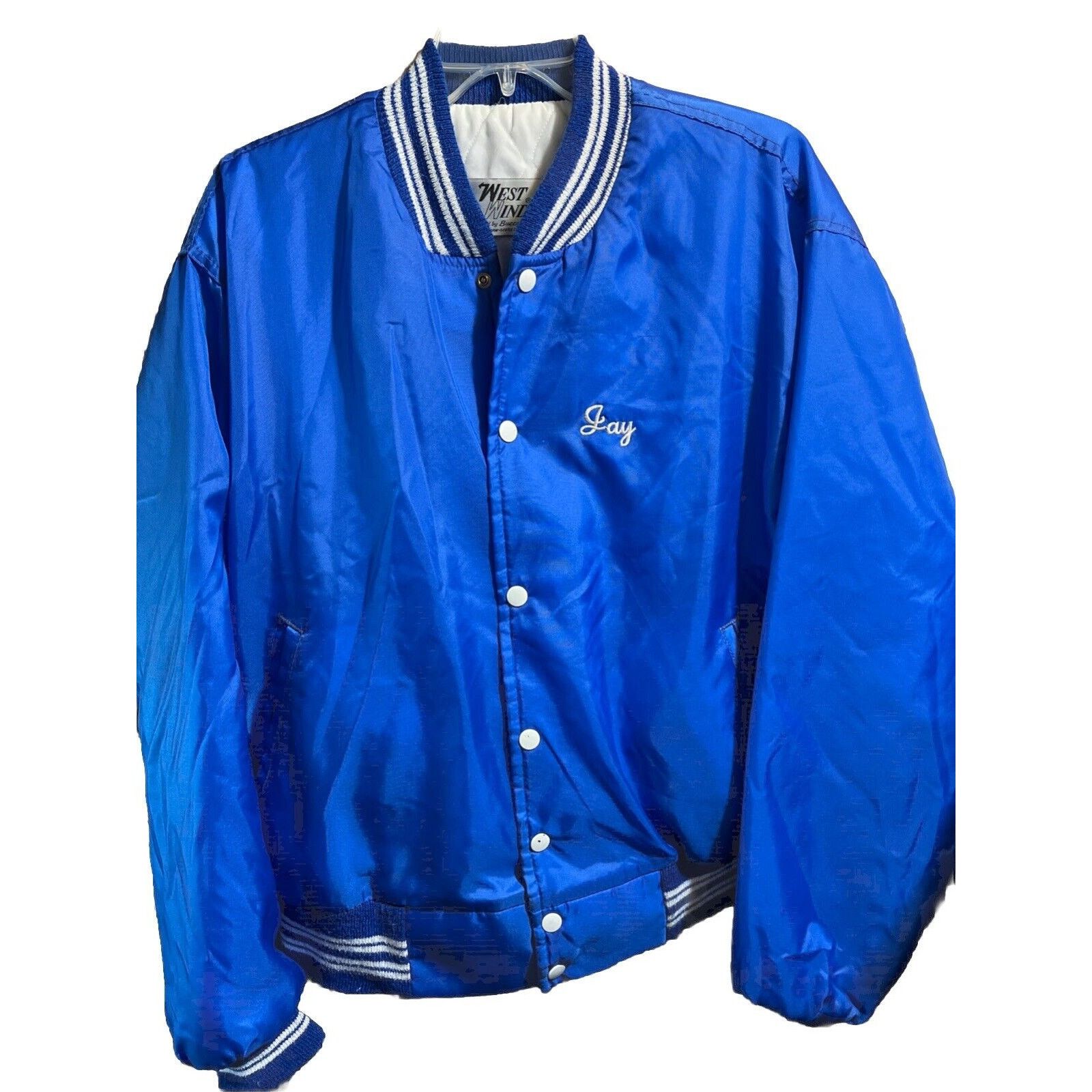 Other VTG Varsity Jacket West Wind Jay Jacobs Mens L Blue USA Made Size US L / EU 52-54 / 3 - 1 Thumbnail