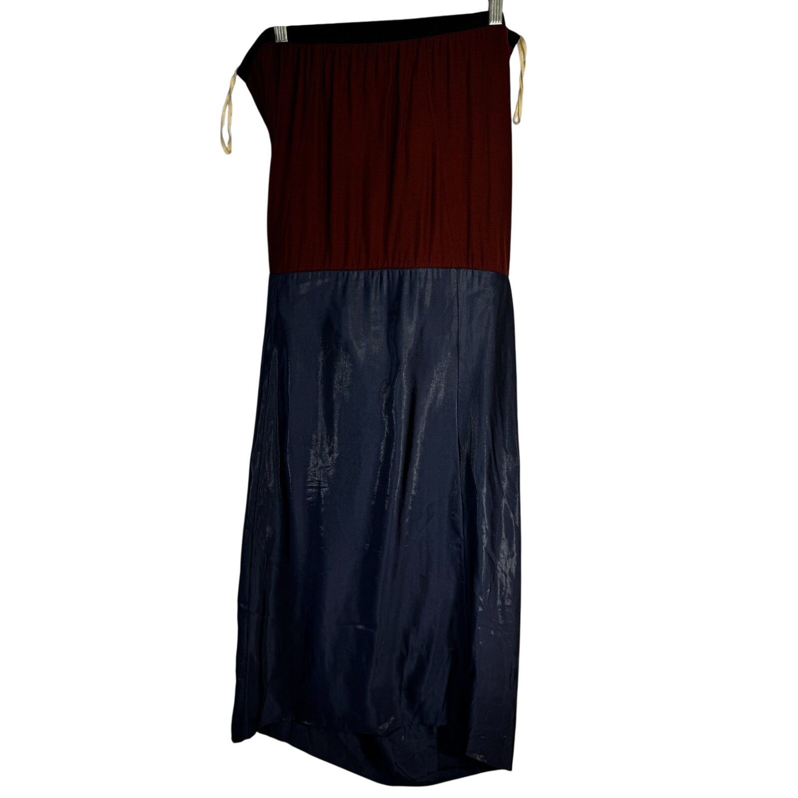 Marni Marni Dress Blue Burgundy Strapless Made Italy Strap size 44 Size XL / US 12-14 / IT 48-50 - 7 Thumbnail