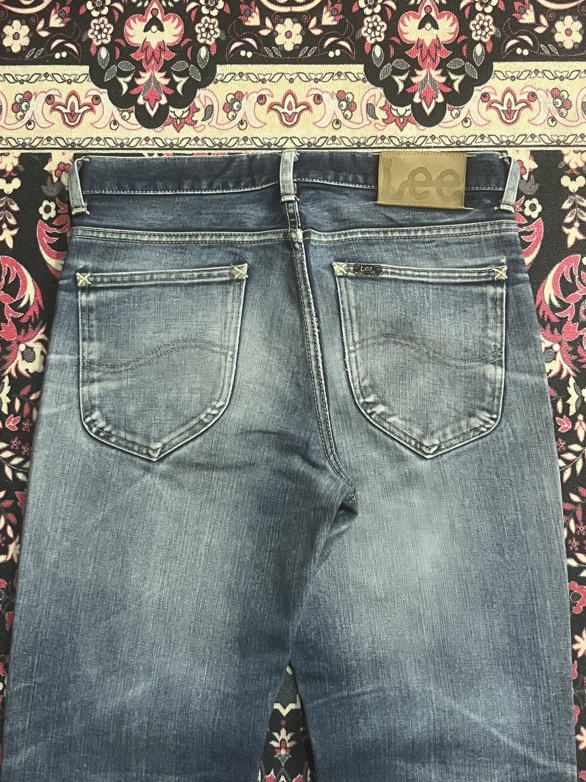 Vintage Vintage Lee Rider Japan Blue Faded Washed Distressed Jeans Size US 30 / EU 46 - 9 Thumbnail