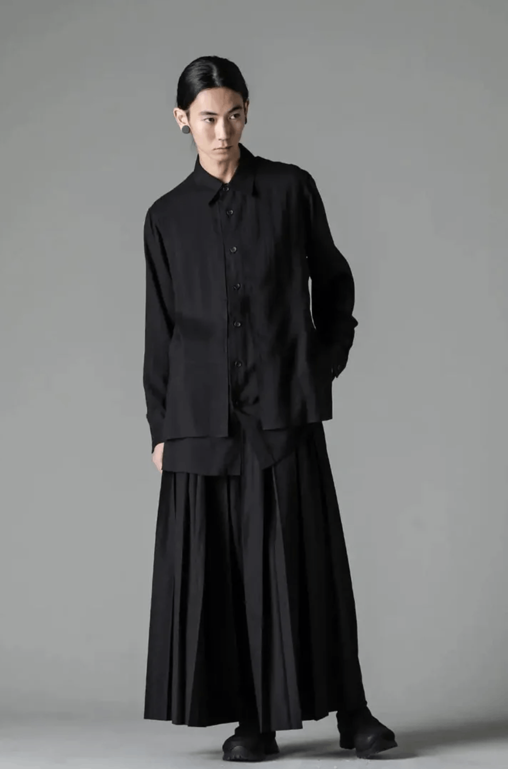 Yohji Yamamoto Yohji Yamamoto Pour Homme - PLEATED SAROUEL PANTS Size US 30 / EU 46 - 14 Thumbnail