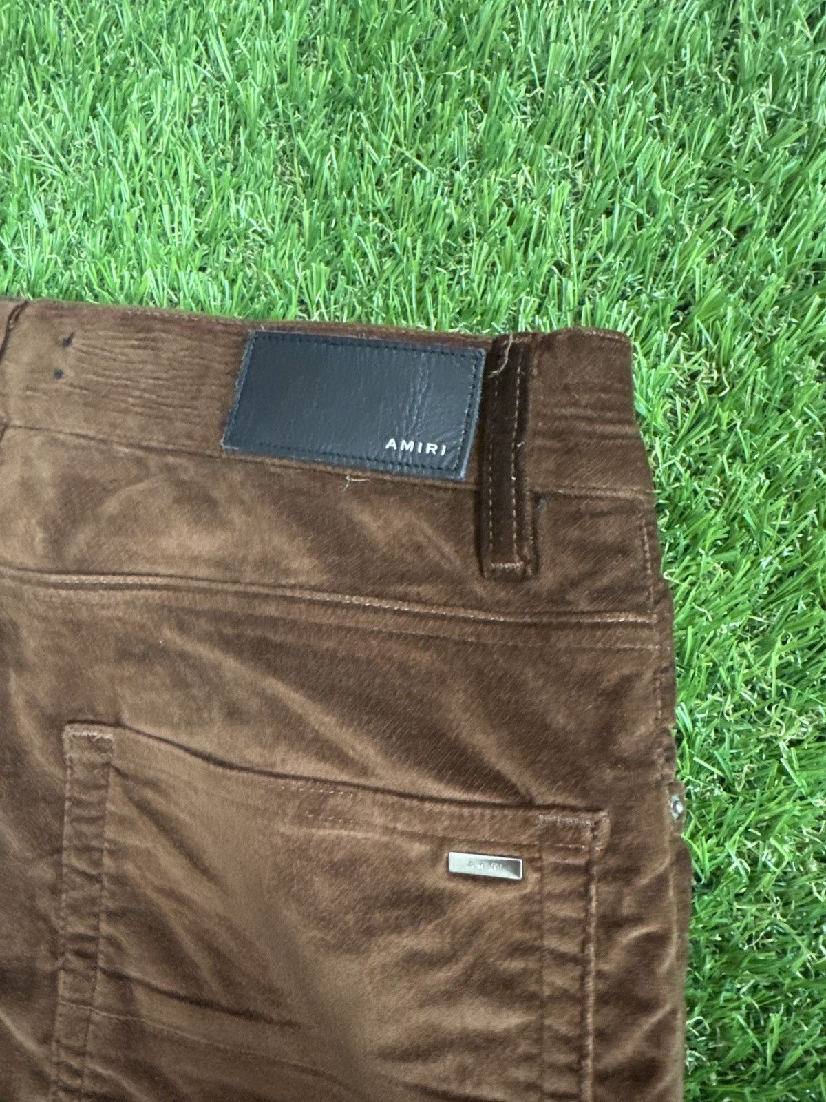 AMIRI VELVET BROWN JEANS