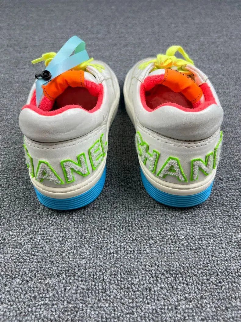 Chanel Chanel Rainbow Letter Low-Top Sneakers. Size US 8.5 / EU 41-42 - 4 Thumbnail