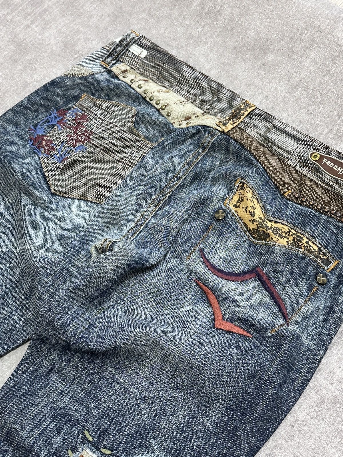 If Six Was Nine Y2K IfSixWasNine Opium LGB style Facchino Embroidered Jeans Size US 29 - 8 Thumbnail