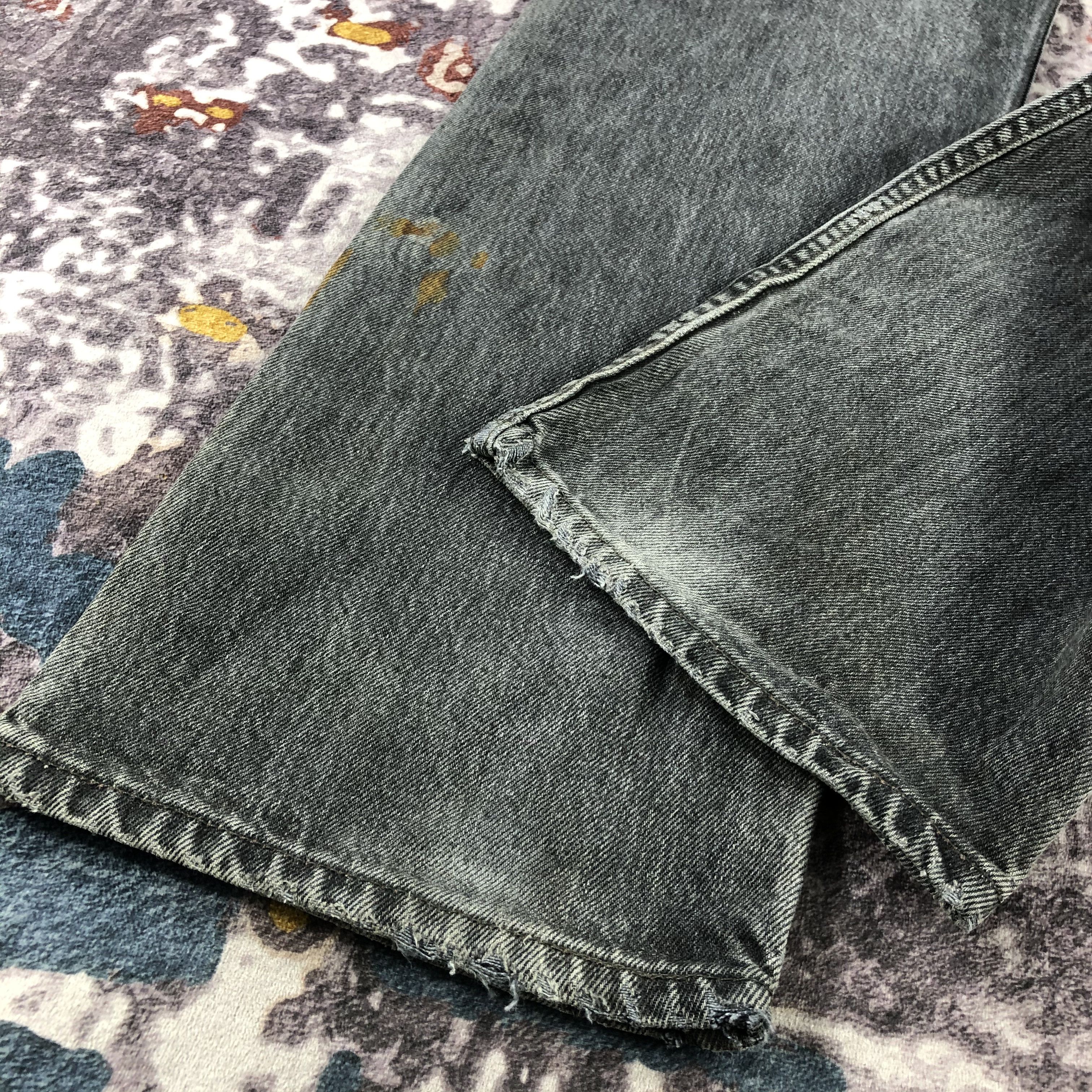Levi's Vintage Faded Black Levis 501 Jeans-JM3040 Size US 32 / EU 48 - 4 Thumbnail