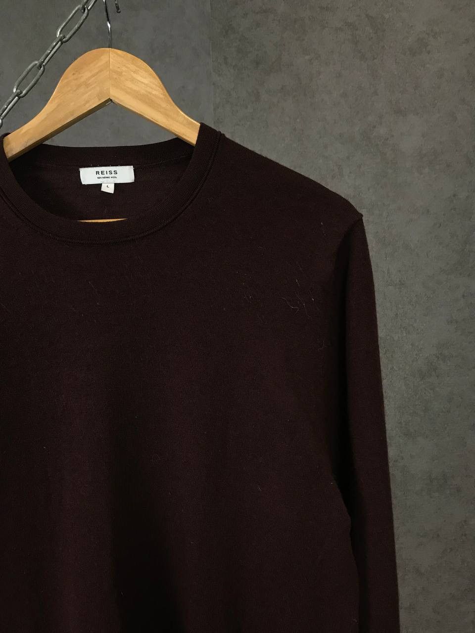 Reiss Reiss designer merino wool sweater Size US L / EU 52-54 / 3 - 2 Thumbnail