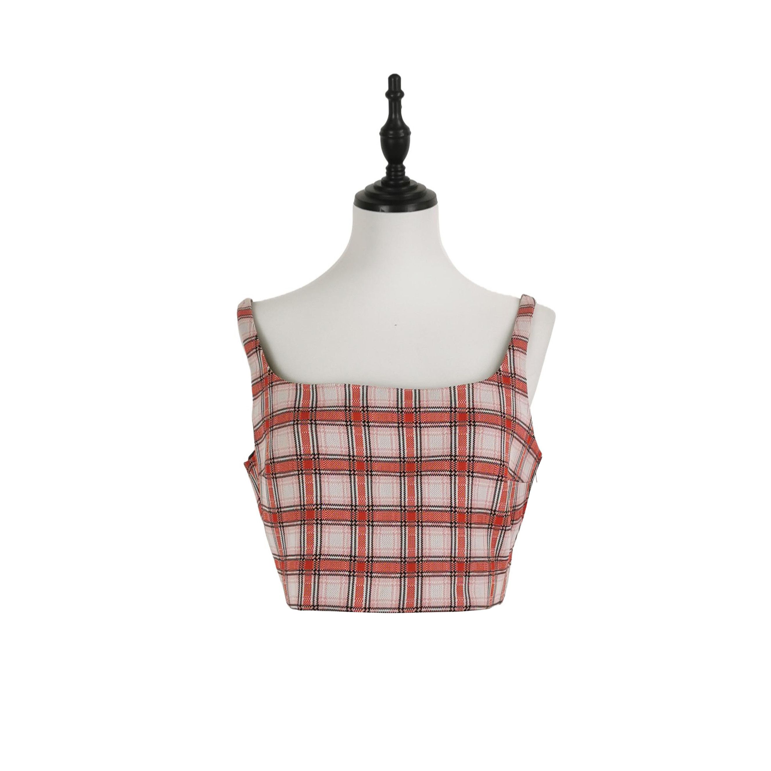 Prada Prada Checkered Crop Top in Vibrant Colors 0089 Size XL / US 12-14 / IT 48-50 - 1 Thumbnail