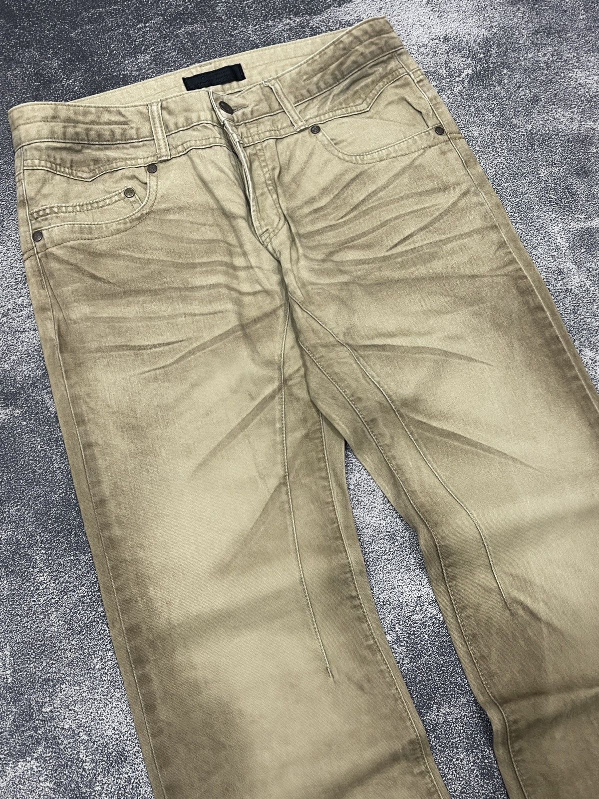 JACKROSE Rare Jackrose Luv Maison Faded Flare Pants Size US 32 / EU 48 - 4 Thumbnail