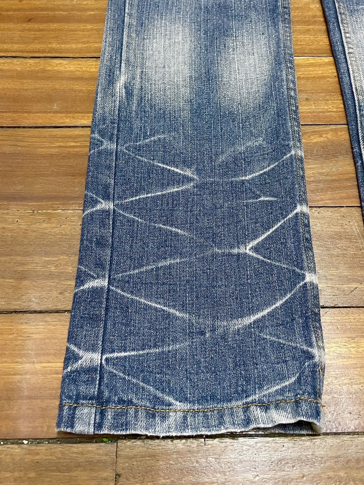14th Addiction × Japanese Brand × Le Grande Bleu (L.G.B.) Rare Design Vintage Japanese Brand Double Focus Jeans 2000s Size US 29 - 5 Thumbnail
