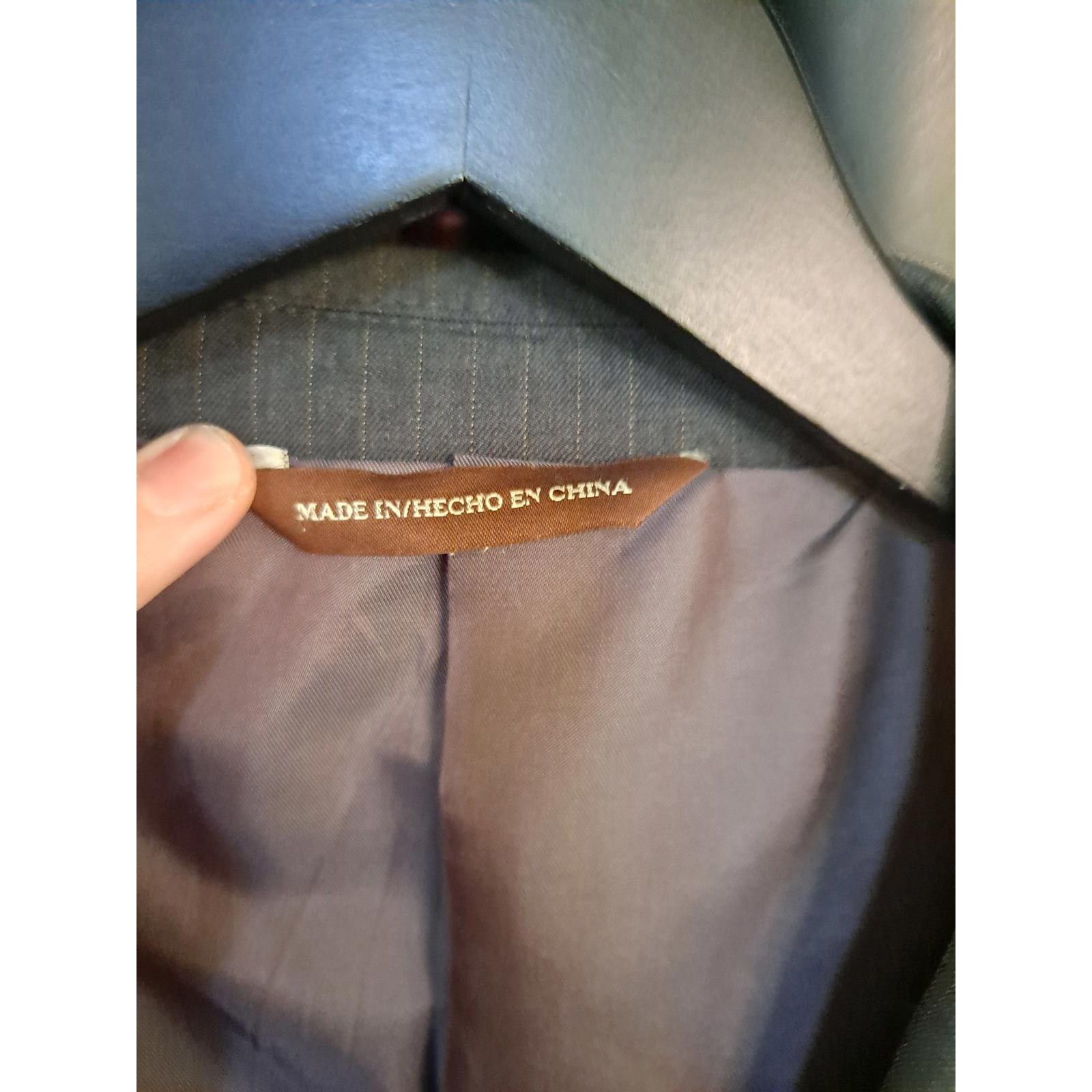 Perry Ellis Perry Ellis Gray Pinstripe 3 Button Blazer Size 40R Size 40R - 2 Thumbnail