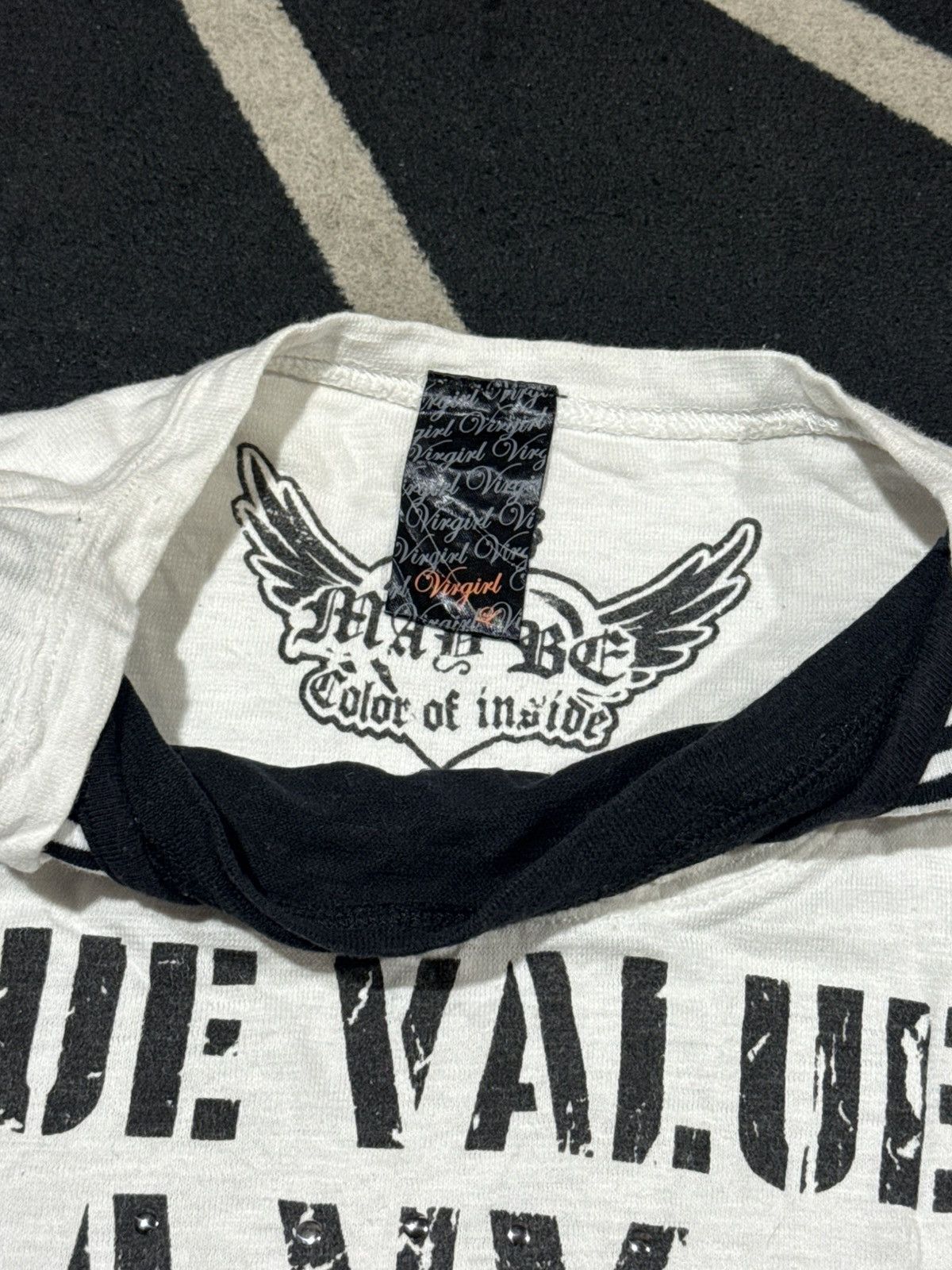 If Six Was Nine Gothic Punk Styled Poem Virgirl Tees Lgb goa styled Size US S / EU 44-46 / 1 - 5 Thumbnail