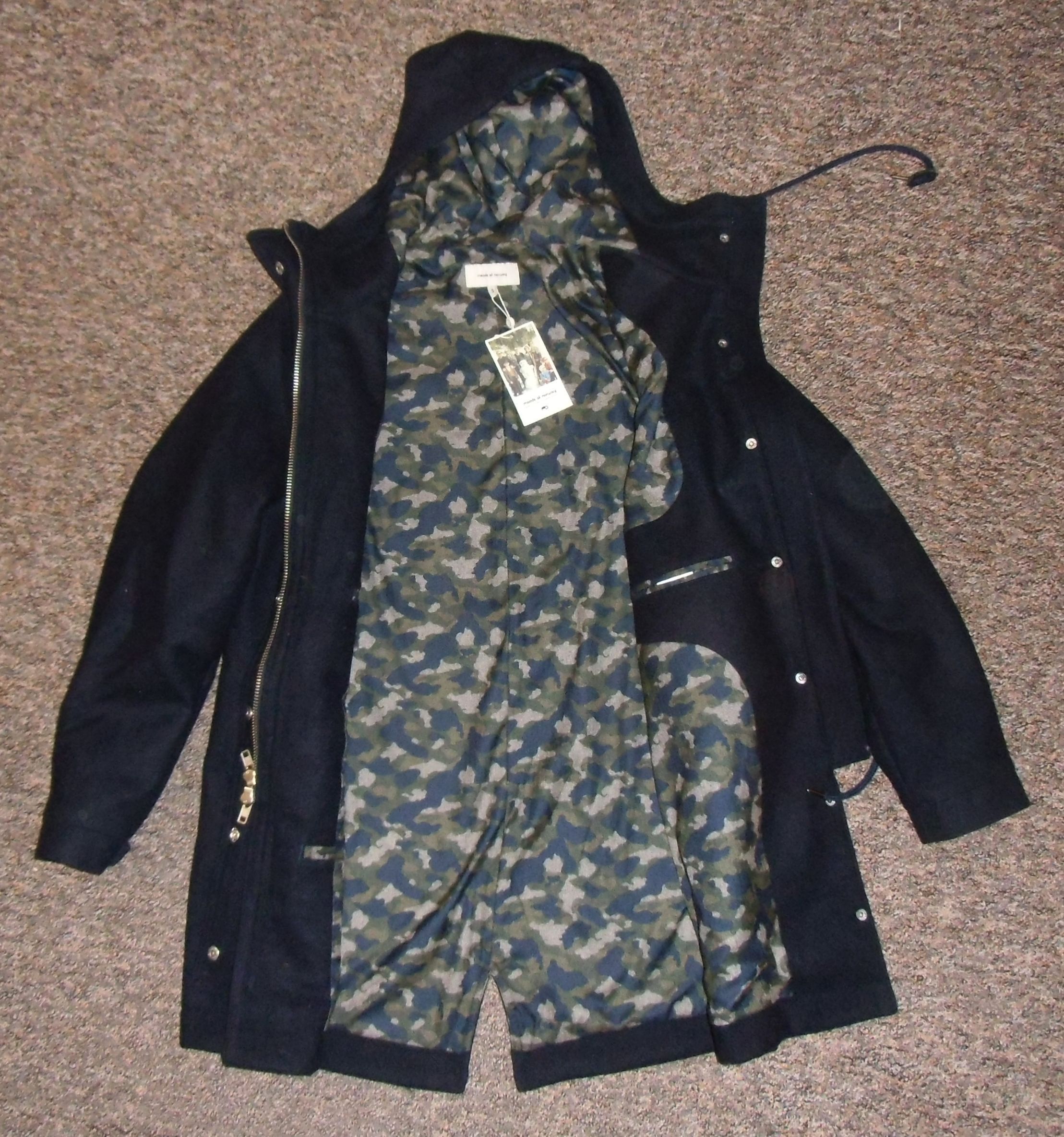Moods of Norway Moods of Norway "Bord Dale" 100% Wool Parka - Black Iris. S Size US S / EU 44-46 / 1 - 5 Thumbnail